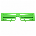 Green retro 80s and 90s glasses for 12 Foot Skeleton on white background