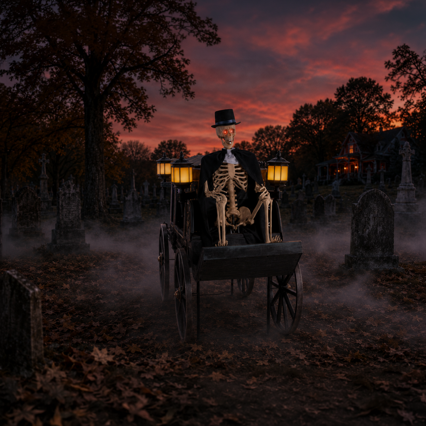 5 FT Grave & Bones Hearse