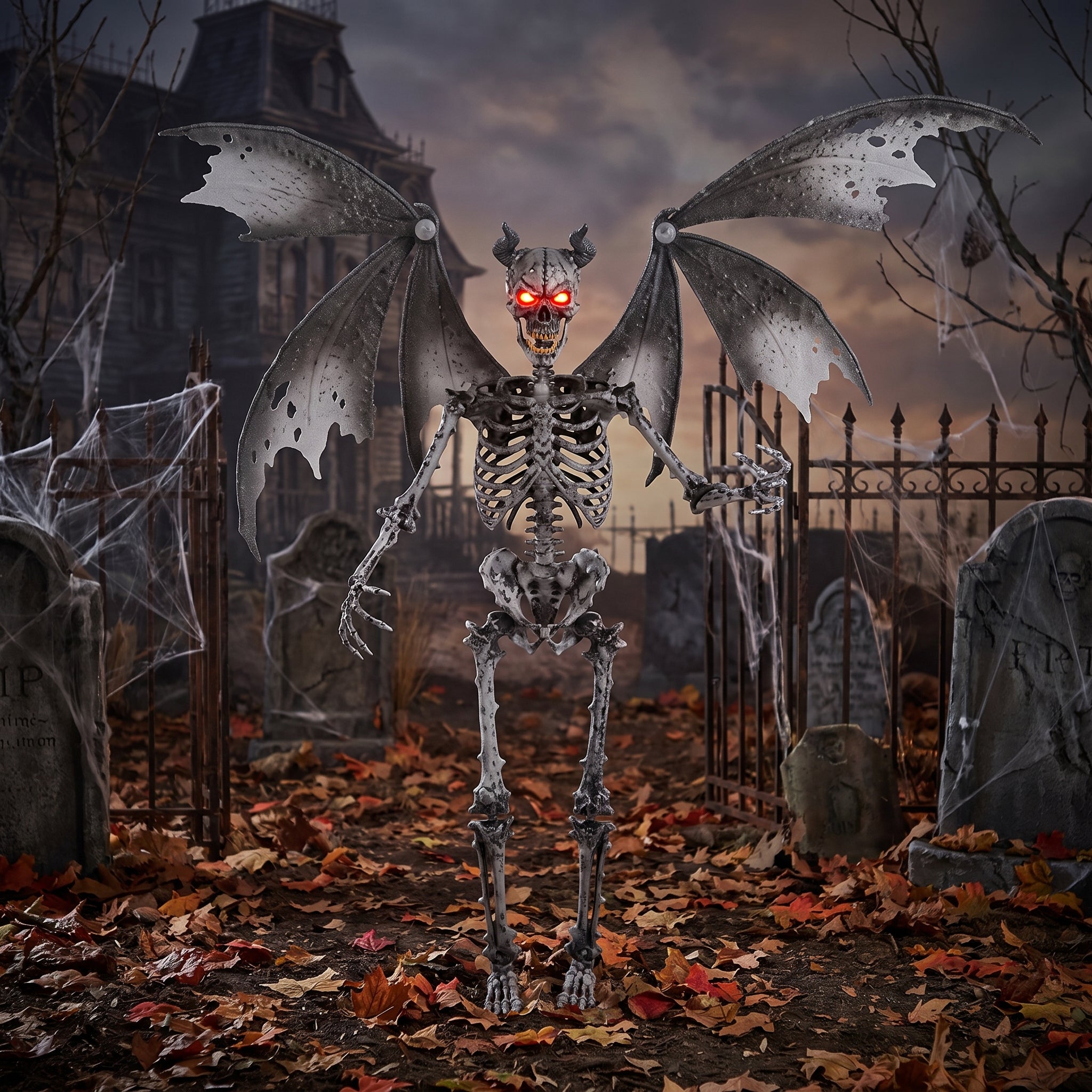 3-Pack 5 FT Grave & Bones Skeleton Demons