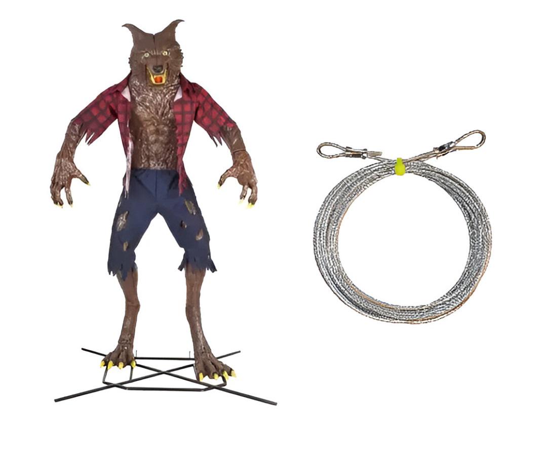 Coated 920 lb Extra Heavy Duty 9.5-Foot Immortal Werewolf Upgraded Guy Wire Replacement Thicker Safety Cable for Home Depot Home Accents