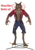 2x Replacement Shoulder Arm Mounting Bolts for 9.5 Foot Immortal Werewolf Animatronic Home Depot