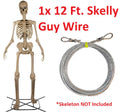 Coated 920 lb Extra Heavy Duty 12 Foot Skeleton Upgraded Guy Wire Cable Replacement Thicker Home Depot
