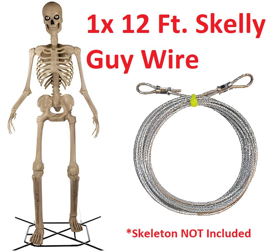 Coated 920 lb Extra Heavy Duty 12 Foot Skeleton Upgraded Guy Wire Cable Replacement Thicker Home Depot