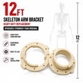 12 foot Skeleton Heavy Duty Arm Bracket Elbow Replacement Home Depot Halloween