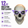 Purple cat eye glasses for 12 Foot Skeleton original Etsy product photo