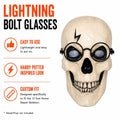 Lightning Bolt Glasses for 12 Foot Skeleton original Etsy product image