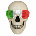 Mexico country flag shutter glasses on 12 Foot Skeleton