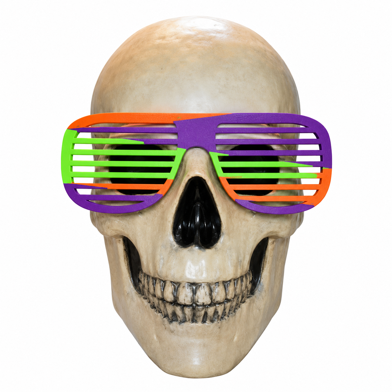 Nickelodeon shutter glasses on 12 Foot Skeleton