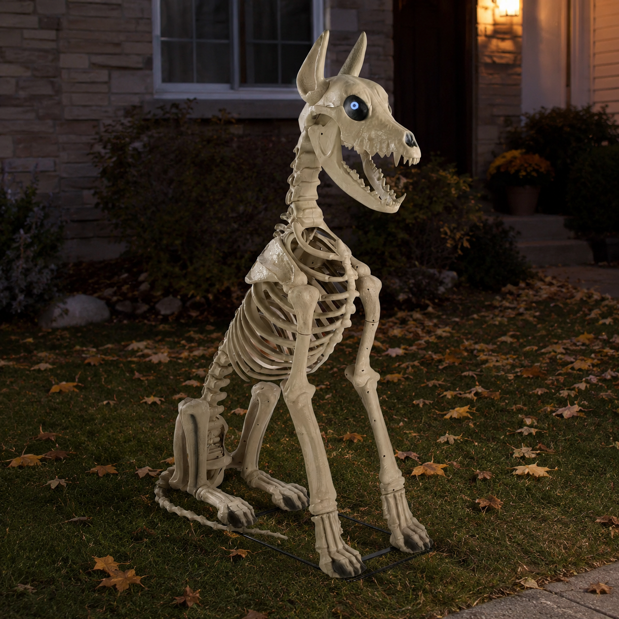 5 FT Grave & Bones Skelly's Sitting Dog