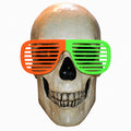Vertical split shutter glasses on 12 Foot Skeleton